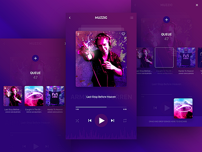 Revisiting Music agency app clean ios iphone minimal mobile music ui ux