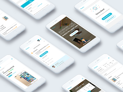 Quiklo - Responsive android clean design iphone mobile responsive scale ui ux website