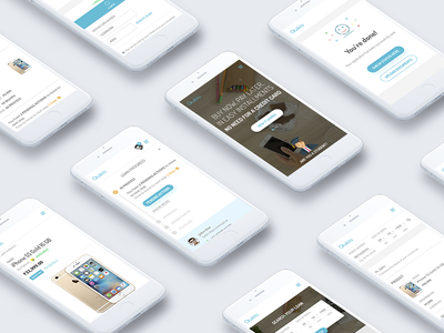 Quiklo - Responsive android clean design iphone mobile responsive scale ui ux website