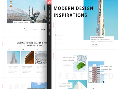 Arch Mag architecture blog clean grids magazine minimal responsive sketch ui ux web design