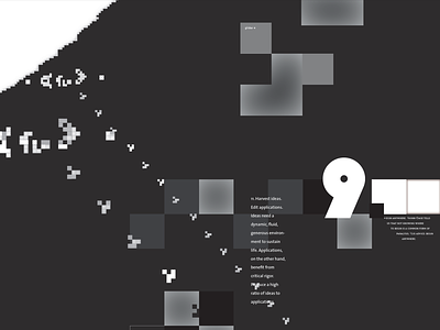 Crop: An Incomplete Manifesto for Growth abstract black conway crop design digital fragment game grayscale life nature pixel pixels poster type typography white