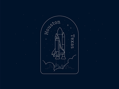 Houston Space Sticker