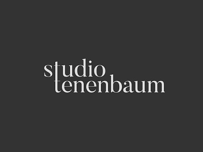 Studio Tenenbaum design logo typo typography