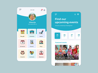 Kindergarten app design