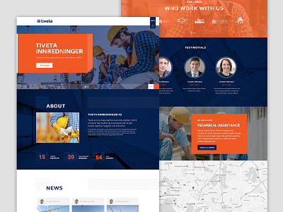 Tiveta construction website construction web design webdesign website