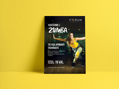 Forum sports club poster fitness club gym poster poster poster design sport club
