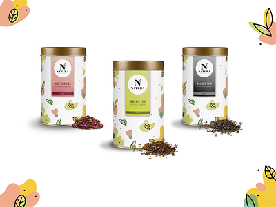 Natura - Tea can - Lata de té adobe illustrator adobe photoshop design graphicdesign