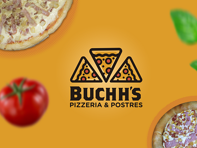 Logo Buchh's Pizzeria adobe illustrator adobe photoshop branding design graphicdesign logo logo design logocreation
