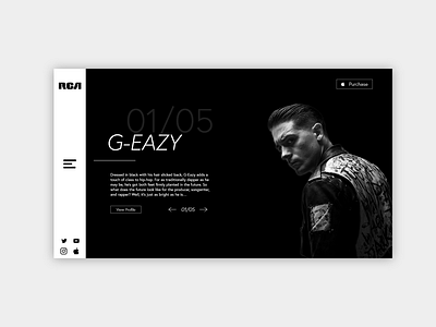 Website Redesign Concept - RCARecords.com