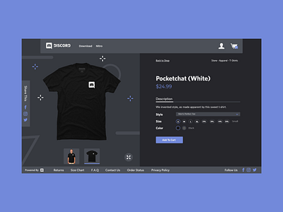 Product Page Design - Discord Dark Mode