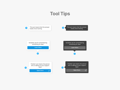 Tool Tips design ui