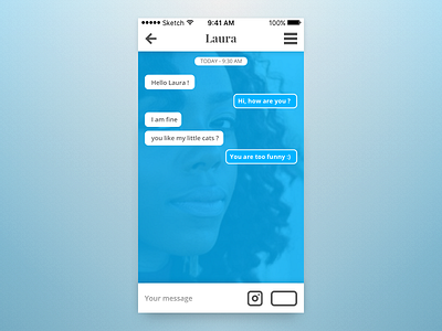 The Daily UI Challenge - Day #013 : Direct Messaging