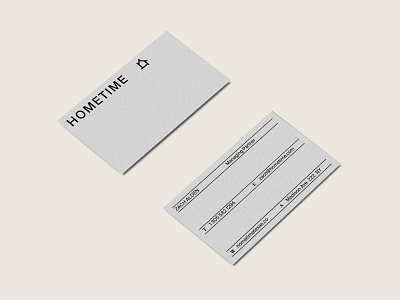 Hometime Business Cards art direction branding branding design construction graphicdesigns lines logo minimal rebranding stationary
