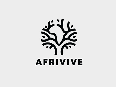 Afrivive branding logo design africa brand branding design logo logo design