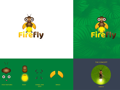 Firefly brand branding design illustration logo logo design vector