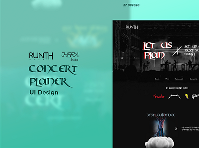 Concert Planer Ui Design By HERA Studio design flat ui ui design ui designer web design website