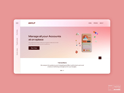 Anylit Landing Page