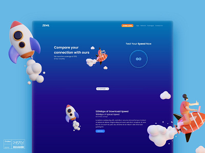 ZENIL Landing UI landing page ui web design