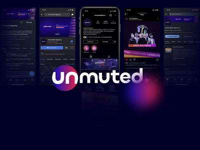 Unmuted brand Identity brand ide branding design logo motion graphics