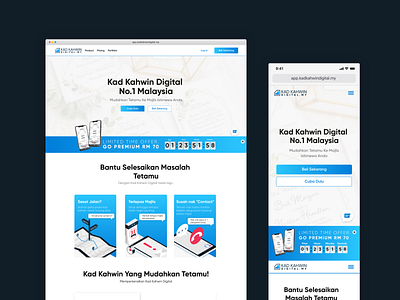 Kad Kahwin Digital Website branding business website design interface interface design landingpage ui uiux web web design