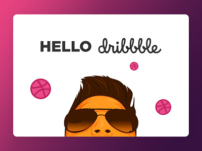 Hello Dribbble dribbble gotham hello philippines vector vexel