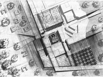 Bunker drawing drafting graphite hand drawing sketch texture