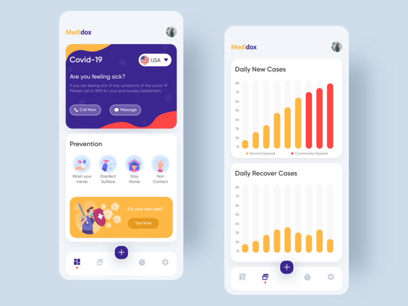 Covid-19 branding clean logo typography icon minimal vector ui design app covid-19