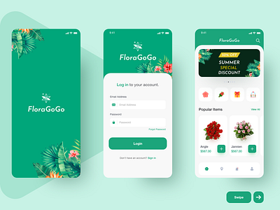 Flower app app branding clean design icon illustration minimal type typography ui vector