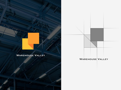 Logo-Warehouse Valley branding identity illustration logo modernist vector warehouse