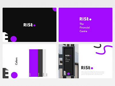 Rise (The Financial Centre) branding clean financial financial centre identity illustration logo minimal vector