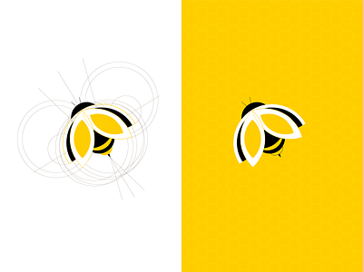 Bee Logo animal bee beekeeper beekeeping brand branding brandmark design golden ratio hive honey icon identity illustration logo logo type mark symbol vector visual