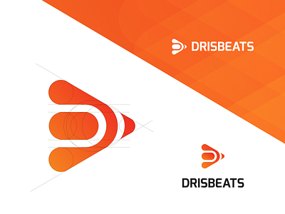 DrisBeats - Logo Concept for Multimedia Player brand branding brandmark d icon identity joyful letter lettermark logo logo type mark modern multimedia music play player symbol vector vibrant