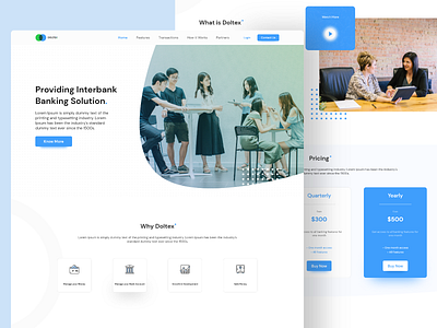 Doltex (Website) clean design icon landing page webdesign webpage website website banner website concept website design website designer websites