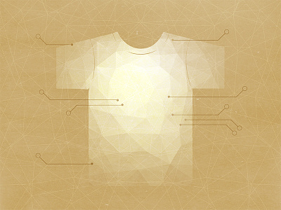 Reactive Fabric Technology apparel diagram kraft paper polygon schematic t shirt