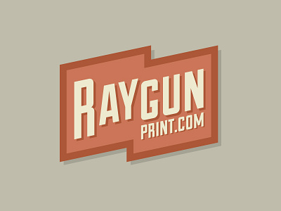 RaygunPrint.com Logo 2 bolt gun lightning ray retro sci fi vintage