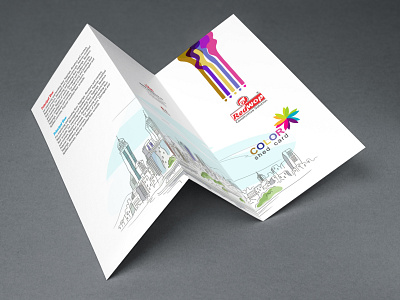 Redwop Color shed 001 branding brochure design graphicdesign illustration trifold brochure vector