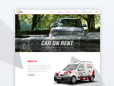 Car on rent branding car rental web webdesign webdesigner website website concept