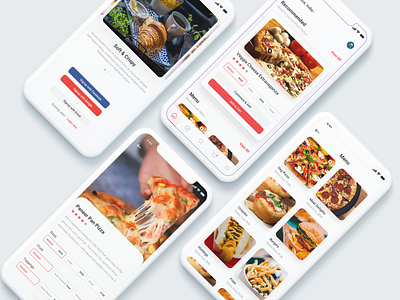 Restaurant X4 app application design design food food and beverage food app redesign concept ui ux