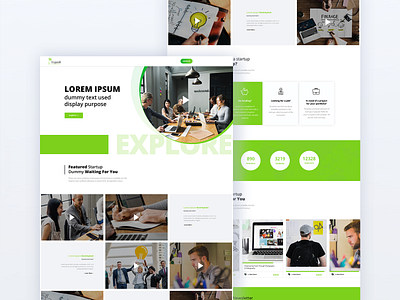 Explore webpage branding design redesign concept website website concept