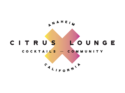 Logo & branding for a Lounge concept in Anaheim, California.