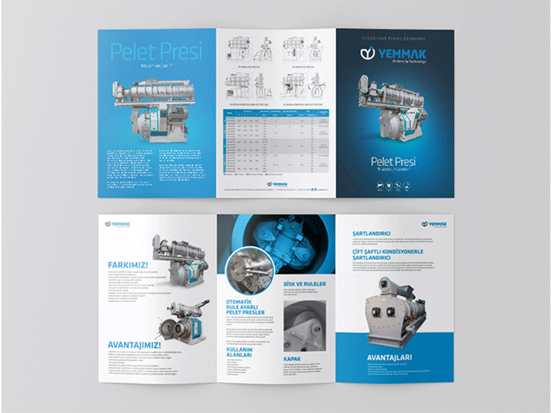 Yemmak Pellet Press Brochure branding brochure design graphic design illustrator indesign photoshop print