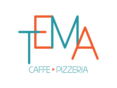 Tema caffe graphic design logo logo design pizzeria restaurant