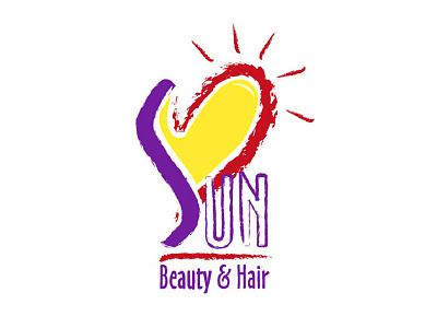 Sun Beauty & Hair Studio beauty hair logo logo design studio woman care