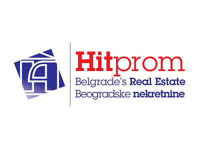 Hitprom Real Estate belgrade design graphic design idea logo logo design real estate