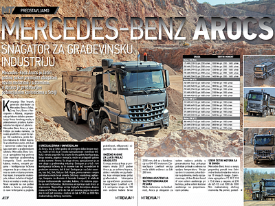 MERCEDES-BENZ AROCS concept design graphic design magazine magazine design mercedes benz arocs truck