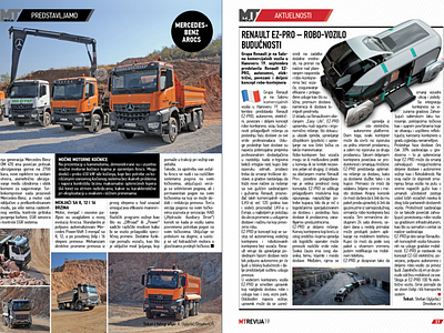 MT revija magazine design concept graphic design magazine magazine design traffic trucks trucks magazine