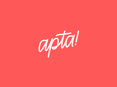 Apta Logo able apta calligraphy lettering logo typography