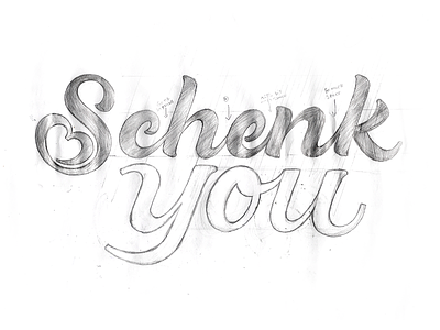Schenk You Sketch Lettering | Mixto Studio brush lettering lettering rizko schenk you sketch typography