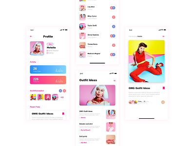 Fashion app colorful fashion app