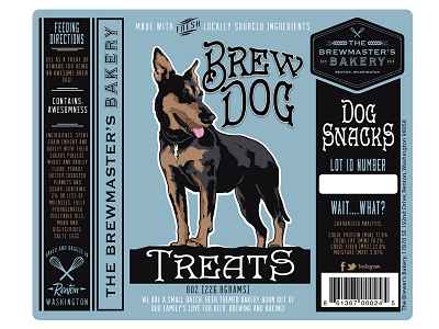 Brew Dog Treats beer brewing dog dog treats granola spent grains